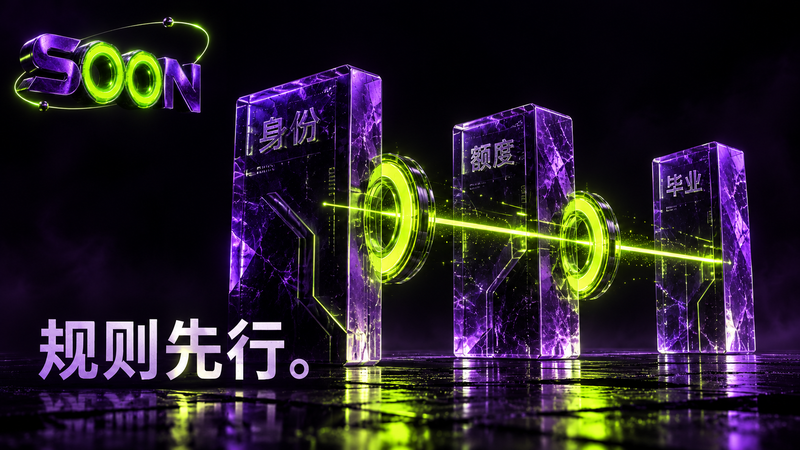 SOON 绿色发射门与紫色身份模块